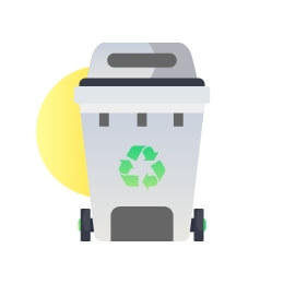 リサイクル及び再利用（リユース）により廃棄物の搬出量を大幅に削減しています。